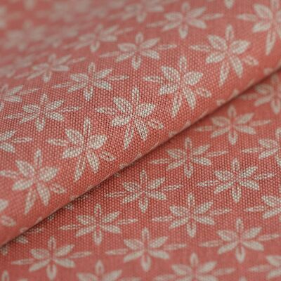Mondial Tissus - Tissu bachette linen look octo - Rose corail - Publicité Mondial Tissus - Tissu bachette linen look octo - Rose corail - Publicité