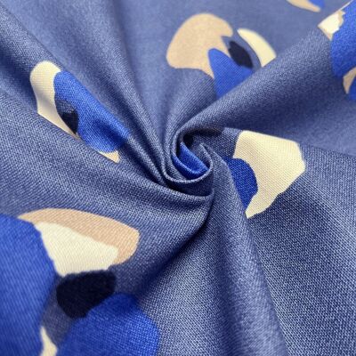 Tissu coton épais peau de bête bleu - MT - Mondial Tissus - Publicité Tissu coton épais peau de bête bleu - MT - Mondial Tissus - Publicité
