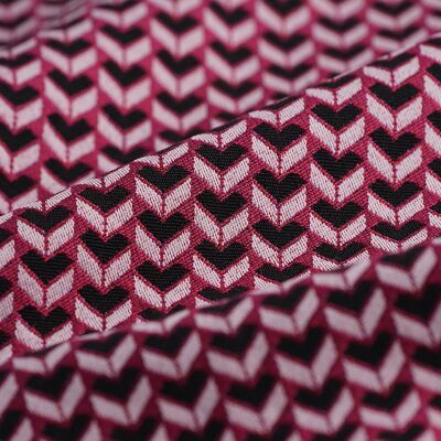 Tissu jacquard Rhapsody fuchsia - MT - Mondial Tissus - Publicité Tissu jacquard Rhapsody fuchsia - MT - Mondial Tissus - Publicité