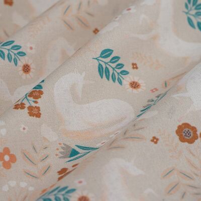 Tissu cretonne licornes rose pâle - MT - Mondial Tissus - Publicité Tissu cretonne licornes rose pâle - MT - Mondial Tissus - Publicité