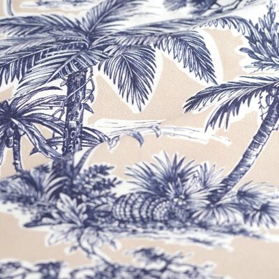 Tissu bachette lourde Scénette exotique - MT - Mondial Tissus - Publicité Tissu bachette lourde Scénette exotique - MT - Mondial Tissus - Publicité