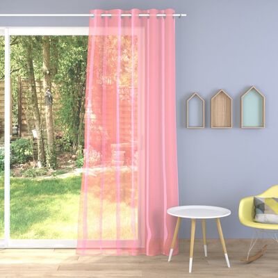 Tissu voile plombé Bahamas corail grande largeur - Mondial Tissus - Publicité Tissu voile plombé Bahamas corail grande largeur - Mondial Tissus - Publicité