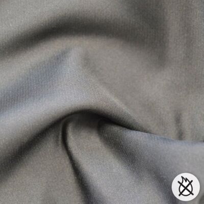 Toile satin non feu grise - 300cm - Mondial Tissus - Publicité Toile satin non feu grise - 300cm - Mondial Tissus - Publicité