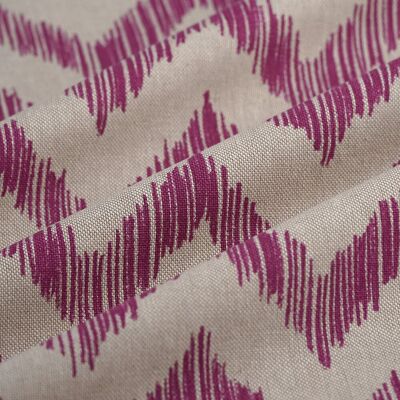 Tissu coton épais Linen look ikat fuchsia - Mondial Tissus - Publicité Tissu coton épais Linen look ikat fuchsia - Mondial Tissus - Publicité