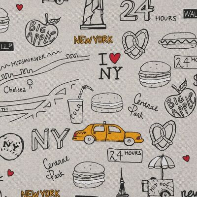 Tissu coton épais New York City - Mondial Tissus - Publicité Tissu coton épais New York City - Mondial Tissus - Publicité