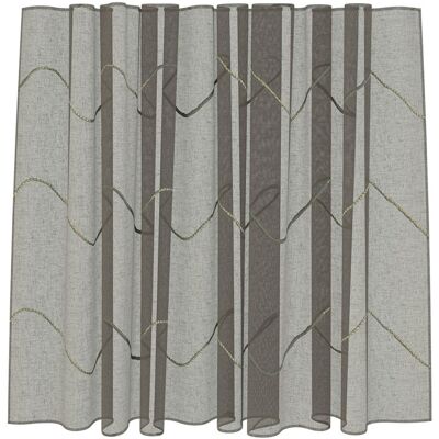 Tissu étamine unie motifs sinus ficelle rapportée plombé - Linder - Mondial Tissus - Publicité Tissu étamine unie motifs sinus ficelle rapportée plombé - Linder - Mondial Tissus - Publicité