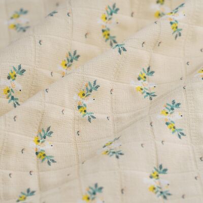 Mondial Tissus - Lange oisillons rose - oiseaux blancs - coton - Fabric - Publicité Mondial Tissus - Lange oisillons rose - oiseaux blancs - coton - Fabric - Publicité