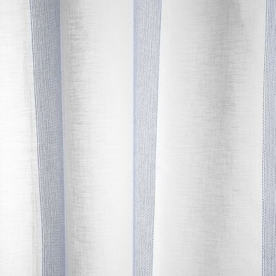 Tissu voile plombé rayures bleues - Mondial Tissus - Publicité Tissu voile plombé rayures bleues - Mondial Tissus - Publicité