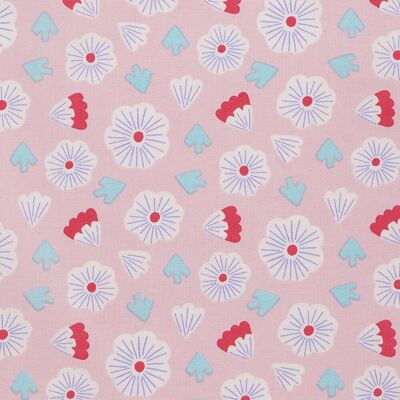 Tissu cretonne rose fleurs japonaises - MT - Mondial Tissus - Publicité Tissu cretonne rose fleurs japonaises - MT - Mondial Tissus - Publicité