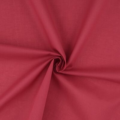 Tissu voile de coton rouge cerise - Mondial Tissus - Publicité Tissu voile de coton rouge cerise - Mondial Tissus - Publicité
