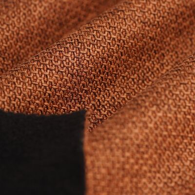 Mondial Tissus - Toby terracotta - Black - Thermal fabric - Publicité Mondial Tissus - Toby terracotta - Black - Thermal fabric - Publicité