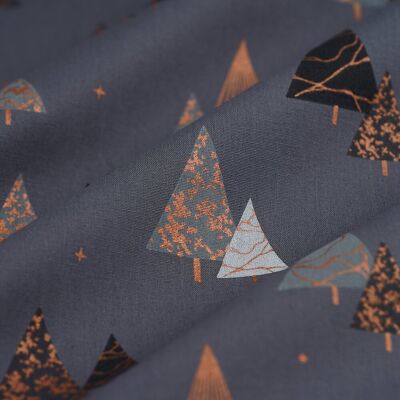 Tissu de Noël cretonne sapin moderne gris - Mondial Tissus - Publicité Tissu de Noël cretonne sapin moderne gris - Mondial Tissus - Publicité