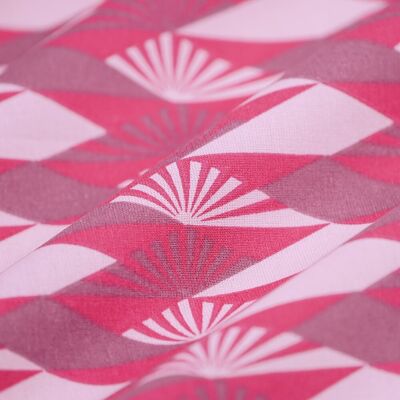Tissu cretonne lever de soleil rose - MT - Mondial Tissus - Publicité Tissu cretonne lever de soleil rose - MT - Mondial Tissus - Publicité