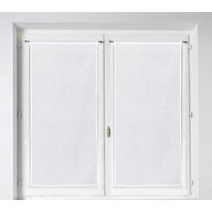 Paire de vitrages blc 60x120 - MT - Mondial Tissus - Publicité Paire de vitrages blc 60x120 - MT - Mondial Tissus - Publicité