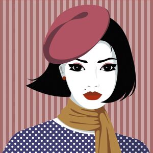 Carré de faux cuir béret rouge - MT - Mondial Tissus - Publicité Carré de faux cuir béret rouge - MT - Mondial Tissus - Publicité