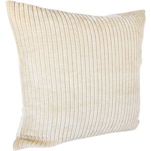 Housse de coussin larges côtes écru - MT - Mondial Tissus - Publicité Housse de coussin larges côtes écru - MT - Mondial Tissus - Publicité