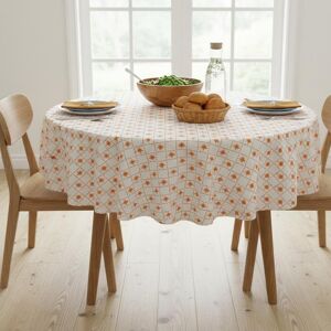 Mondial Tissus - MT - Palmes multicolores - 180 cm Nappe - Publicité Mondial Tissus - MT - Palmes multicolores - 180 cm Nappe - Publicité