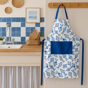 Tablier poisson bleu 70x85cm - MT - Mondial Tissus - Publicité Tablier poisson bleu 70x85cm - MT - Mondial Tissus - Publicité