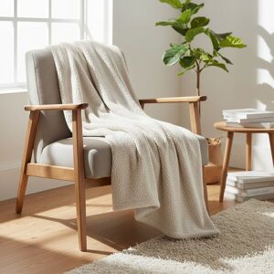 Plaid paddou bouclette naturel 160x200 - Mondial Tissus - Publicité Plaid paddou bouclette naturel 160x200 - Mondial Tissus - Publicité