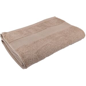 Drap de douche taupe 70x140cm 450gsm - MT - Mondial Tissus - Publicité Drap de douche taupe 70x140cm 450gsm - MT - Mondial Tissus - Publicité