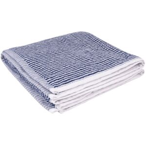 Drap de douche fines rayures bleu 140x70cm - MT - Mondial Tissus - Publicité Drap de douche fines rayures bleu 140x70cm - MT - Mondial Tissus - Publicité