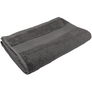 Drap de douche anthracite 70x140cm 450gsm - MT - Mondial Tissus - Publicité Drap de douche anthracite 70x140cm 450gsm - MT - Mondial Tissus - Publicité