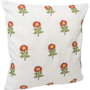Housse de coussin Block Print brodé 40x40cm multicolore - MT - Mondial Tissus - Publicité Housse de coussin Block Print brodé 40x40cm multicolore - MT - Mondial Tissus - Publicité