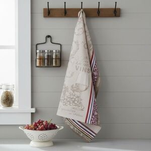 Torchon jacquard vignoble - Mondial Tissus - Publicité Torchon jacquard vignoble - Mondial Tissus - Publicité