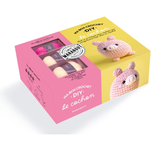 Ma box crochet DIY Le cochon Apily - Marabout - Mondial Tissus - Publicité Ma box crochet DIY Le cochon Apily - Marabout - Mondial Tissus - Publicité