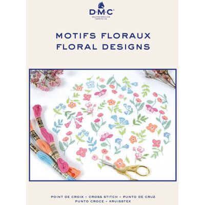Catalogue DMC motifs floraux points de croix - DMC - Mondial Tissus - Publicité Catalogue DMC motifs floraux points de croix - DMC - Mondial Tissus - Publicité