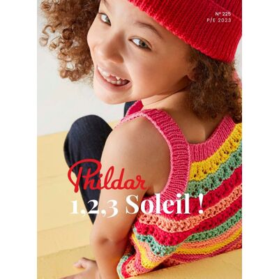 Catalogue Phildar enfant N° 225 - Phildar - Mondial Tissus - Publicité Catalogue Phildar enfant N° 225 - Phildar - Mondial Tissus - Publicité