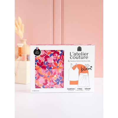 Kit couture - Top Ava et jupe by Clématisse Pattern et My Dress Made - CLEMATISSE ET MY DRESS MADE - Mondial Tissus - Publicité Kit couture - Top Ava et jupe by Clématisse Pattern et My Dress Made - CLEMATISSE ET MY DRESS MADE - Mondial Tissus - Publicité