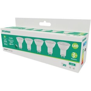 SYLVANIA Ampoule 5.5w 3000°k 425lm g10 dimmable blanc chaud 3000 °k 5.5 w gu10 425 1 boîte(s) de 5 pièce(s) ampoule 5.5w 3000°k 425lm g10 dimmable oui 15000 h - Publicité SYLVANIA Ampoule 5.5w 3000°k 425lm g10 dimmable blanc chaud 3000 °k 5.5 w gu10 425 1 boîte(s) de 5 pièce(s) ampoule 5.5w 3000°k 425lm g10 dimmable oui 15000 h - Publicité