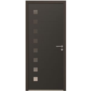 Le Roi de la Fenêtre Porte d'entrée ALU modèle BIANCA - Publicité Le Roi de la Fenêtre Porte d'entrée ALU modèle BIANCA - Publicité