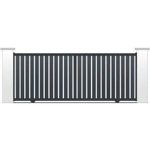 Le Roi de la Fenêtre Portail ALU coulissant modèle SORIA 2 avec pose - Publicité Le Roi de la Fenêtre Portail ALU coulissant modèle SORIA 2 avec pose - Publicité