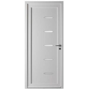Le Roi de la Fenêtre Porte d'entrée tiercée PVC modèle ANGIE avec semi fixe avec pose - Publicité Le Roi de la Fenêtre Porte d'entrée tiercée PVC modèle ANGIE avec semi fixe avec pose - Publicité