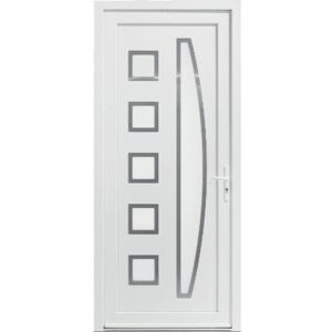 Le Roi de la Fenêtre Porte d'entrée tiercée PVC modèle TESSY avec semi fixe - Publicité Le Roi de la Fenêtre Porte d'entrée tiercée PVC modèle TESSY avec semi fixe - Publicité