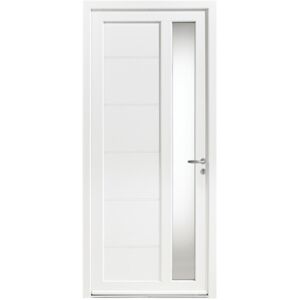 Le Roi de la Fenêtre Porte d'entrée PVC modèle LILY avec pose - Publicité Le Roi de la Fenêtre Porte d'entrée PVC modèle LILY avec pose - Publicité