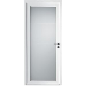 Le Roi de la Fenêtre Porte d'entrée PVC modèle ROSY - Publicité Le Roi de la Fenêtre Porte d'entrée PVC modèle ROSY - Publicité