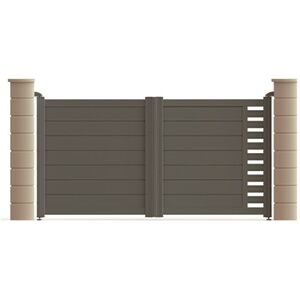 Le Roi de la Fenêtre Portail ALU battant ou coulissant modèle RASPAIL 1 - Publicité Le Roi de la Fenêtre Portail ALU battant ou coulissant modèle RASPAIL 1 - Publicité