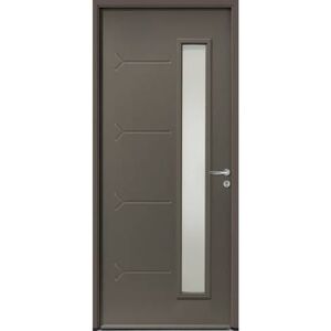 Le Roi de la Fenêtre Porte d'entrée tiercée ACIER modèle NOVA avec semi fixe de 400 mm - Publicité Le Roi de la Fenêtre Porte d'entrée tiercée ACIER modèle NOVA avec semi fixe de 400 mm - Publicité