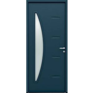 Le Roi de la Fenêtre Porte d'entrée ACIER modèle HELIOS dimensions standard L 80 cm x H 215 cm - Publicité Le Roi de la Fenêtre Porte d'entrée ACIER modèle HELIOS dimensions standard L 80 cm x H 215 cm - Publicité