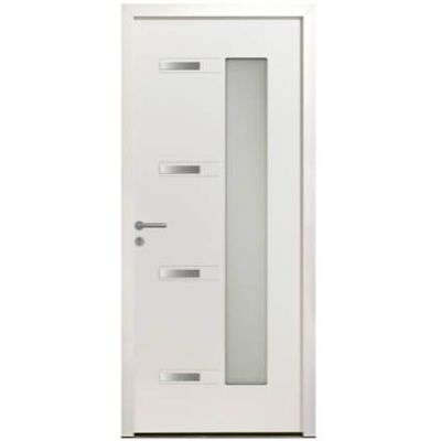 Le Roi de la Fenêtre Porte d'entrée ALU modèle NINA avec pose - Publicité Le Roi de la Fenêtre Porte d'entrée ALU modèle NINA avec pose - Publicité