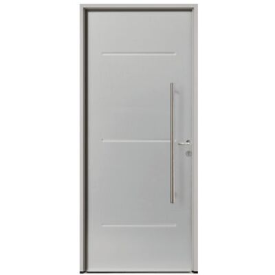 Le Roi de la Fenêtre Porte d'entrée ACIER modèle GRAPHITE - Publicité Le Roi de la Fenêtre Porte d'entrée ACIER modèle GRAPHITE - Publicité