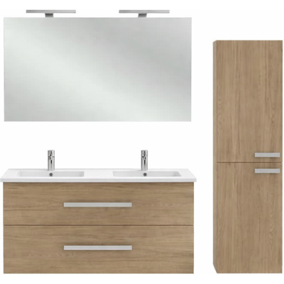 Meuble double vasque Jacob Delafon 120cm Roble Colorado - Meubles de salle de bain - Publicité Meuble double vasque Jacob Delafon 120cm Roble Colorado - Meubles de salle de bain - Publicité