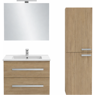 Jacob Delafon - Ensemble de Mobilier de Salle de Bain Moderne - Chêne - Publicité Jacob Delafon - Ensemble de Mobilier de Salle de Bain Moderne - Chêne - Publicité