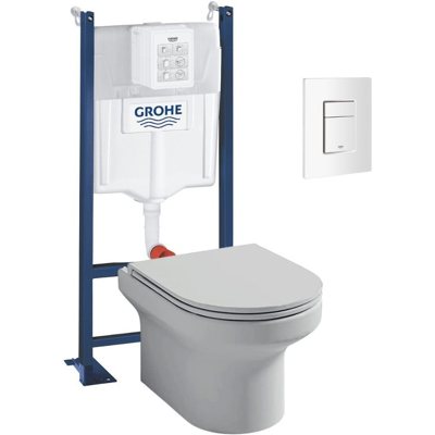 Jacob Delafon - WC suspendu sans bride - Design géométrique moderne - Publicité Jacob Delafon - WC suspendu sans bride - Design géométrique moderne - Publicité