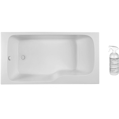 Jacob Delafon Malice Baignoire avec Douche - Version Left - 160x85 - Antidérapant Blanc - Publicité Jacob Delafon Malice Baignoire avec Douche - Version Left - 160x85 - Antidérapant Blanc - Publicité