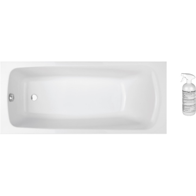 Jacob Delafon - Baignoire rectangulaire Brive en acrylique renforcé + nettoyant - 170 x 75 - Blanc - Publicité Jacob Delafon - Baignoire rectangulaire Brive en acrylique renforcé + nettoyant - 170 x 75 - Blanc - Publicité