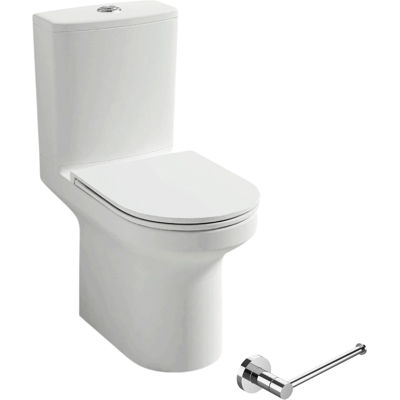 Toilette sur pied sans rebord Jacob Delafon Pack Elite blanc - Publicité Toilette sur pied sans rebord Jacob Delafon Pack Elite blanc - Publicité